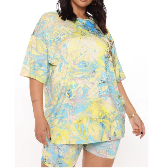 3X Plus Size Biking Sports Exercise Workout Top/Bottom Set Womens Bike Shorts - Picture 2 of 5